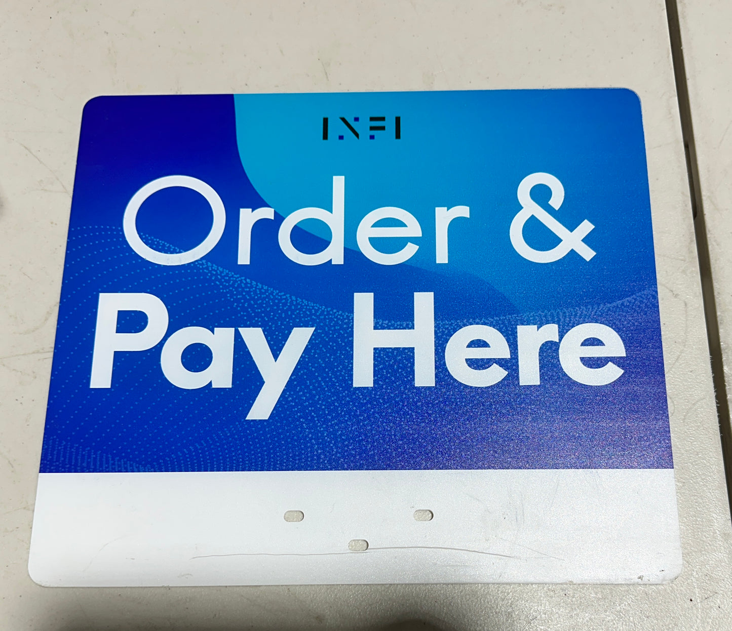 "Order & Pay Here" Sign